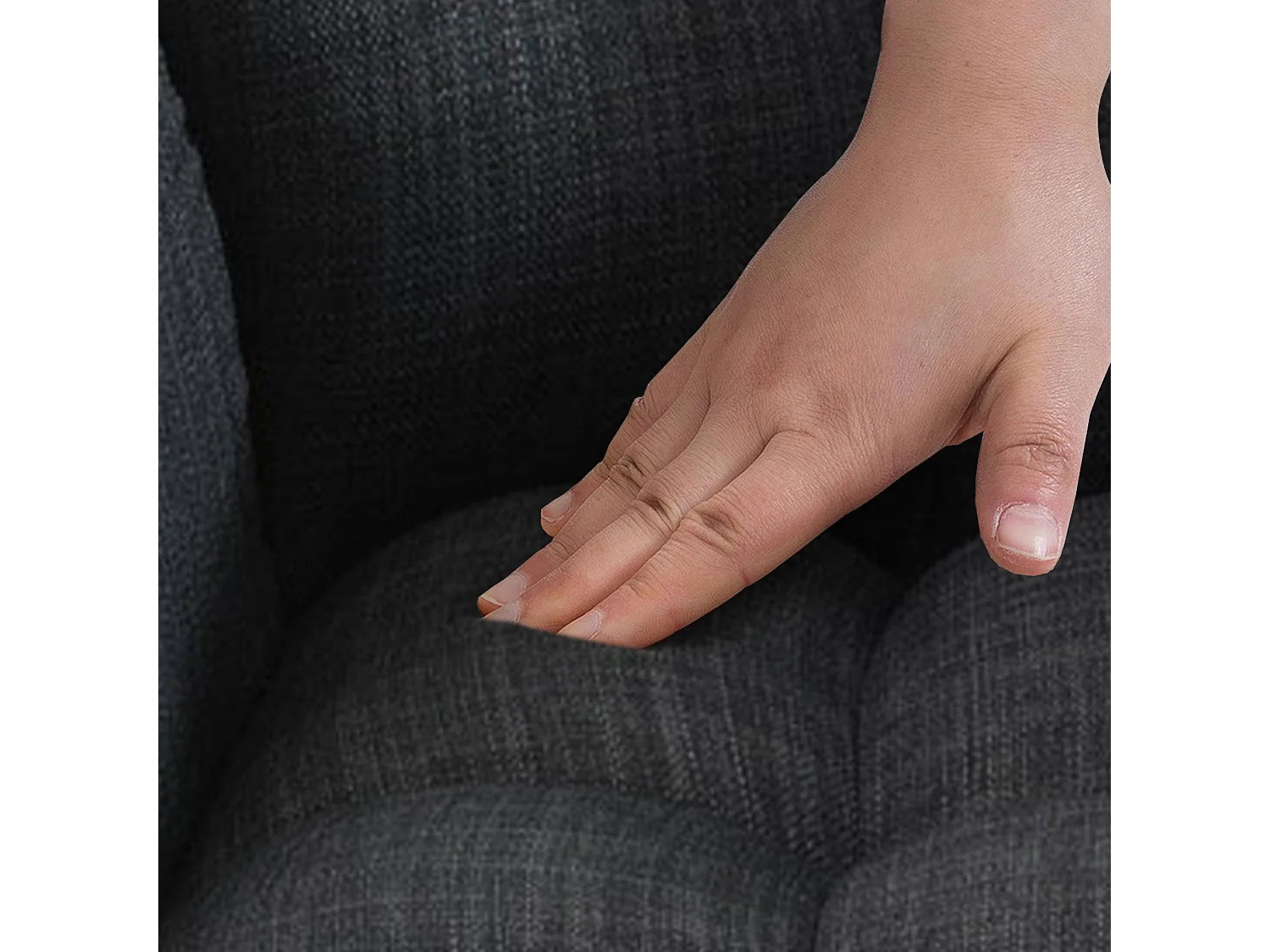 Barhocker - Stoff & edelstahl - dunkelgrau - Damaso