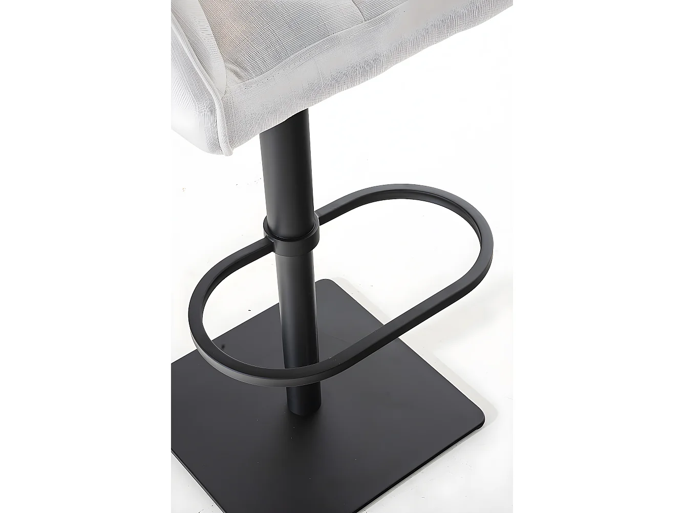 Barkruk - Stof & zwart - wit - Damaso