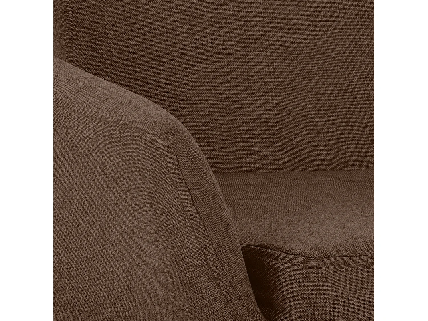 Tabouret de bar - Tissu - Marron - Grant