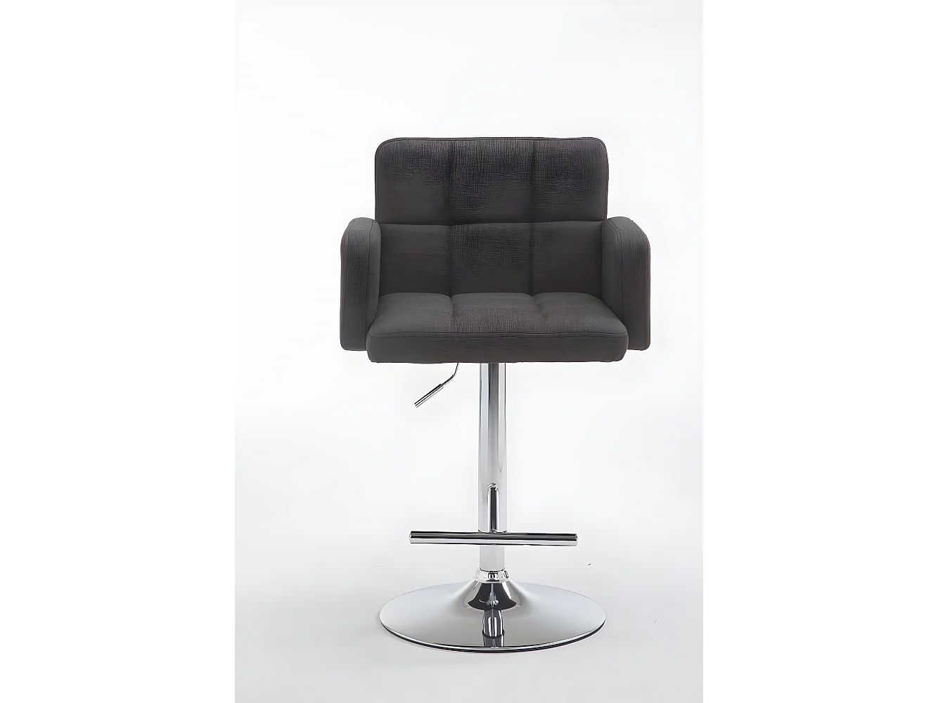 Tabourets de bar - Tissu & Métal - Gris foncé - Los Angeles