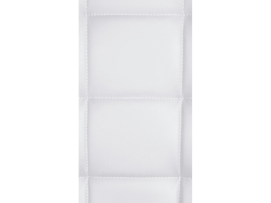 Tabourets de bar - Similicuir (PVC) & Métal - Blanc - Peking V2