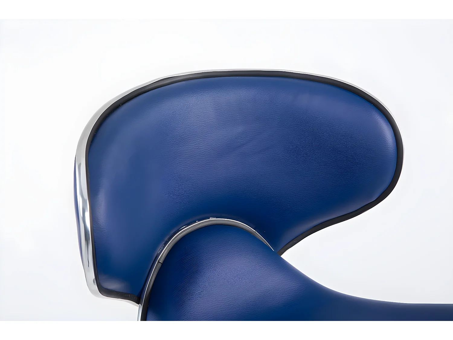 Tabourets de bar - Similicuir & Métal chromé - Bleu - Las Vegas V2