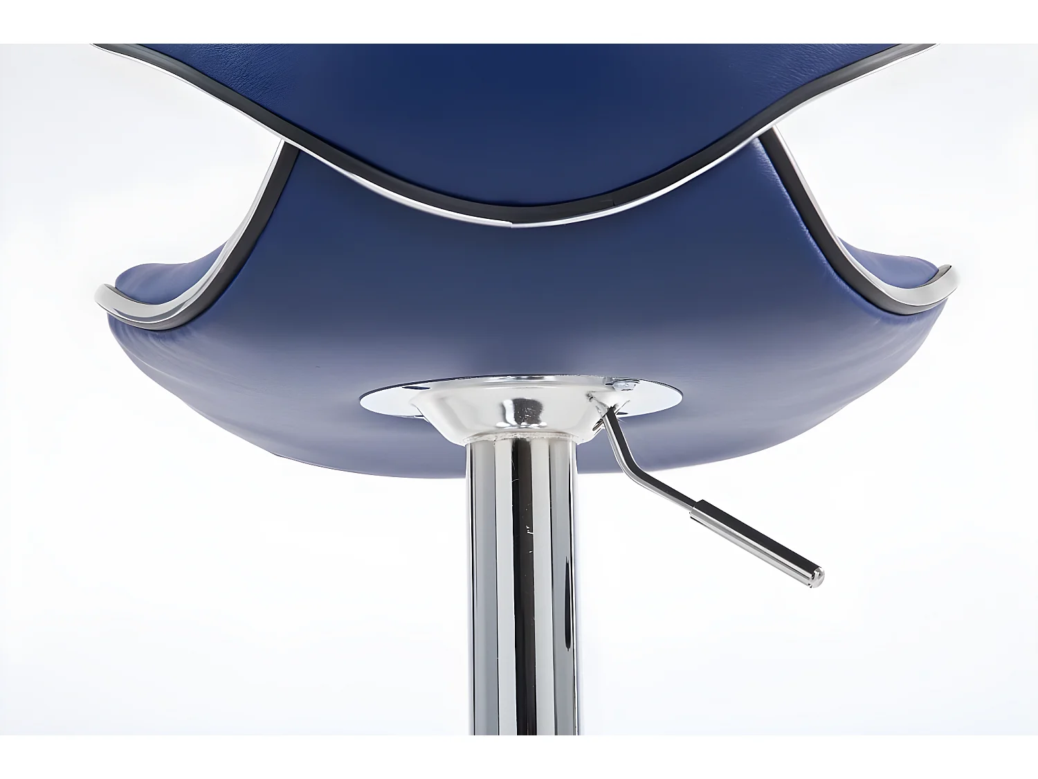 Tabourets de bar - Similicuir & Métal chromé - Bleu - Las Vegas V2