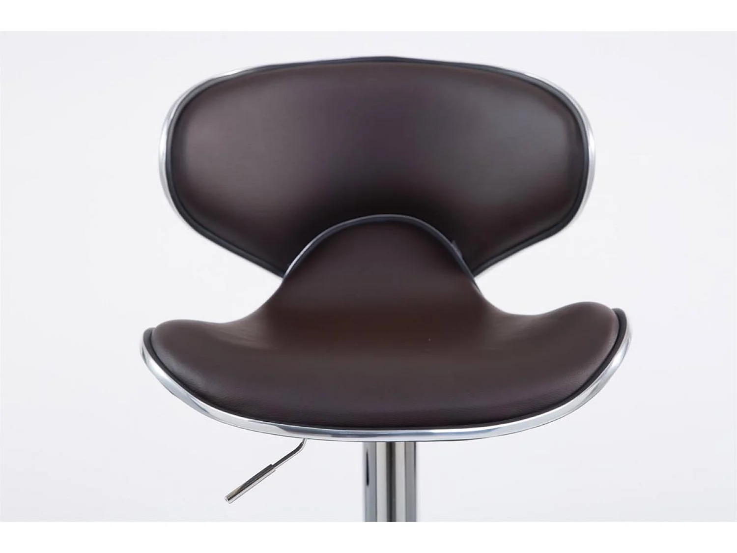 Set De 2  Taburete de bar - Simil cuero & cromo - Marrón - Las Vegas v2