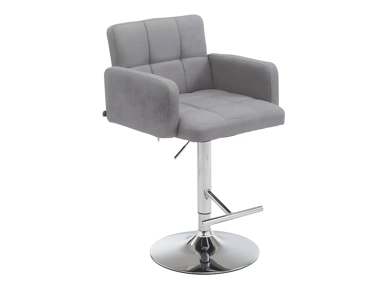 Tabourets de bar - Tissu & Métal - Gris - Los Angeles