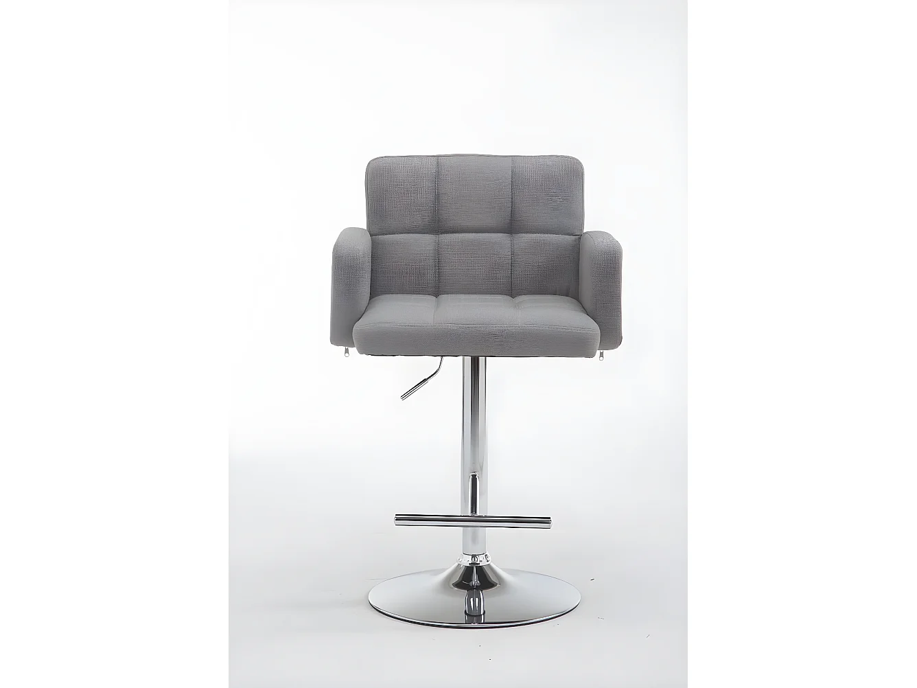 Tabourets de bar - Tissu & Métal - Gris - Los Angeles