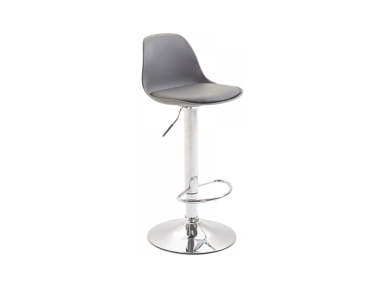 Tabouret de bar - Plastique & Métal - Gris - Kiel