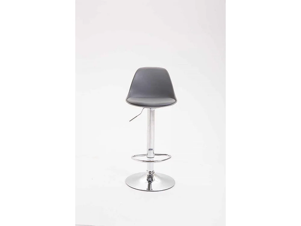 Tabouret de bar - Plastique & Métal - Gris - Kiel