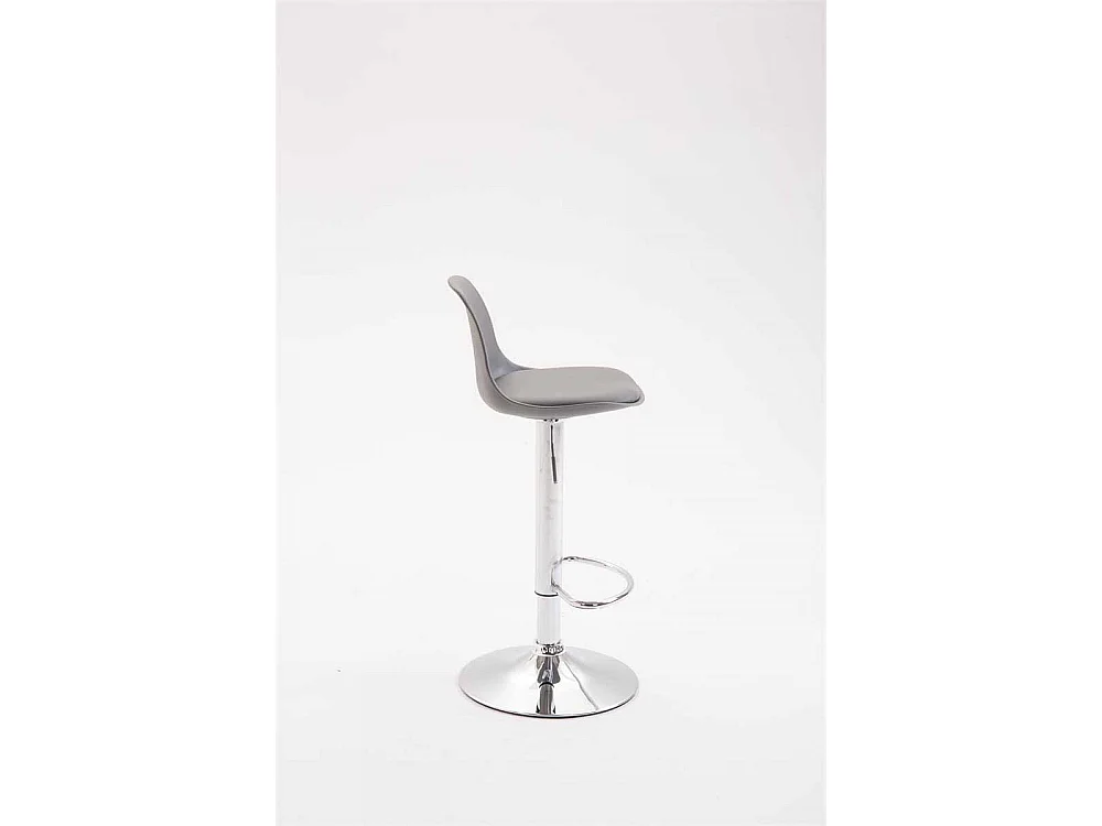 Tabouret de bar - Plastique & Métal - Gris - Kiel