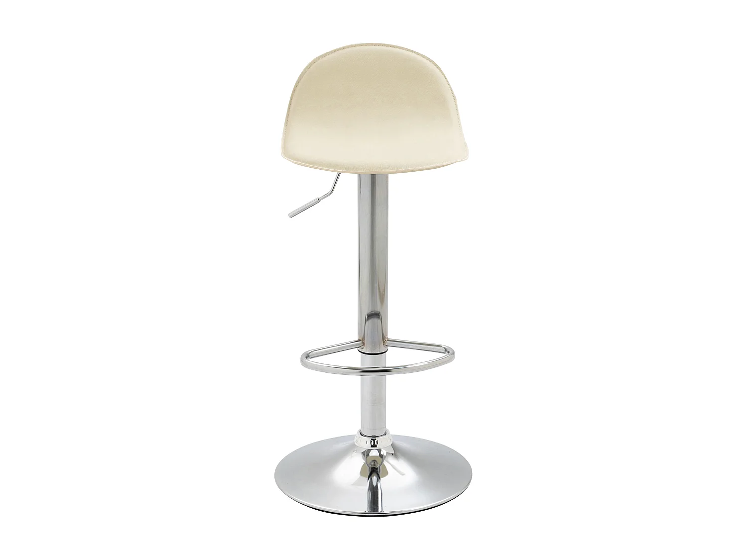 Barhocker - Kunstleder & Metall - creme - Lana