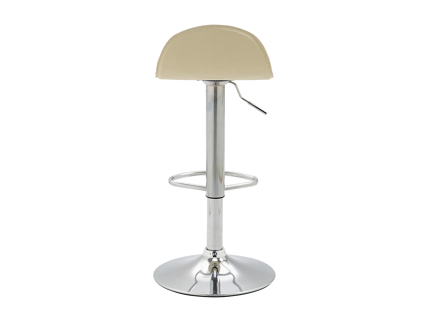 Barhocker - Kunstleder & Metall - creme - Lana
