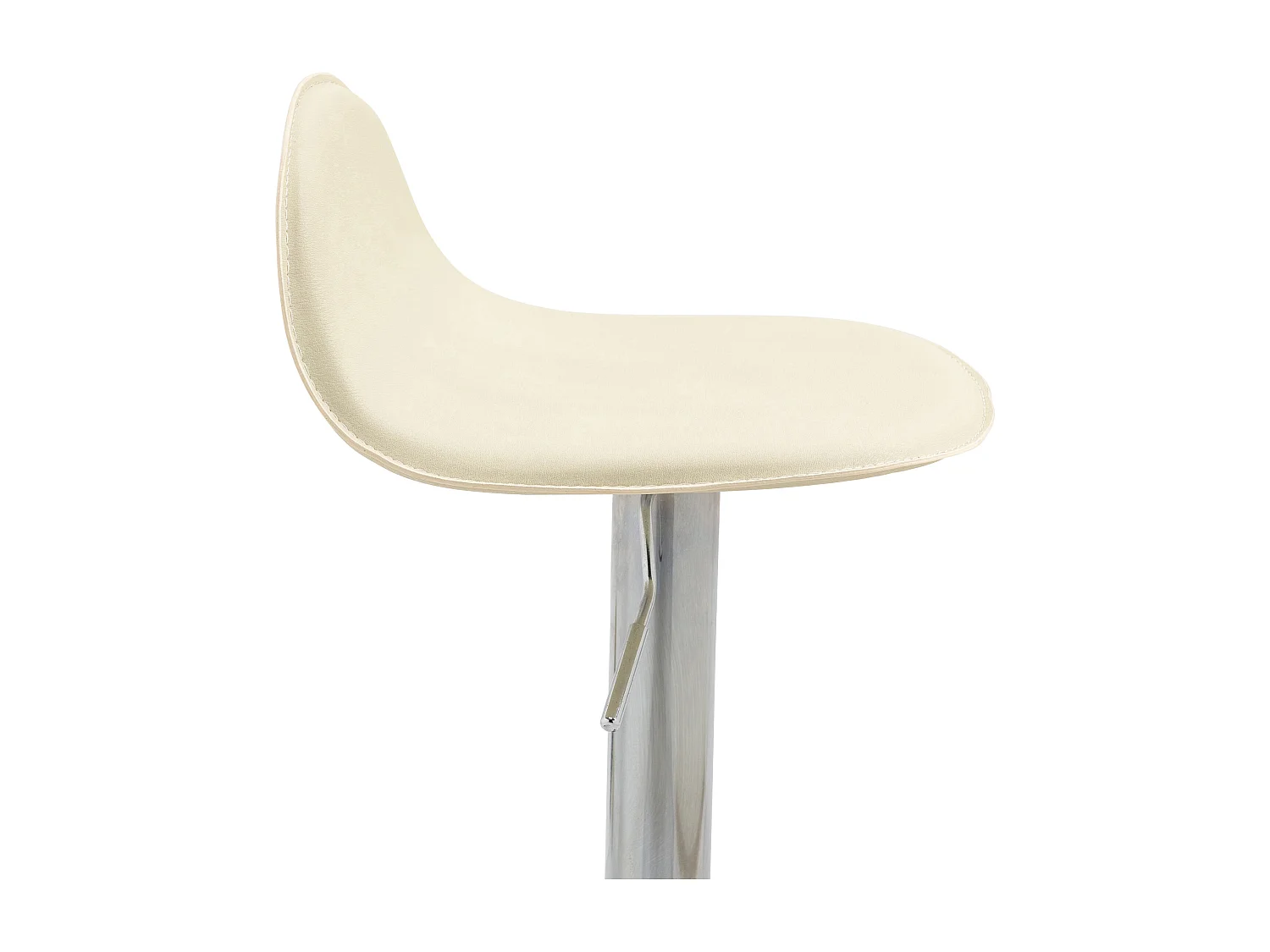 Barhocker - Kunstleder & Metall - creme - Lana