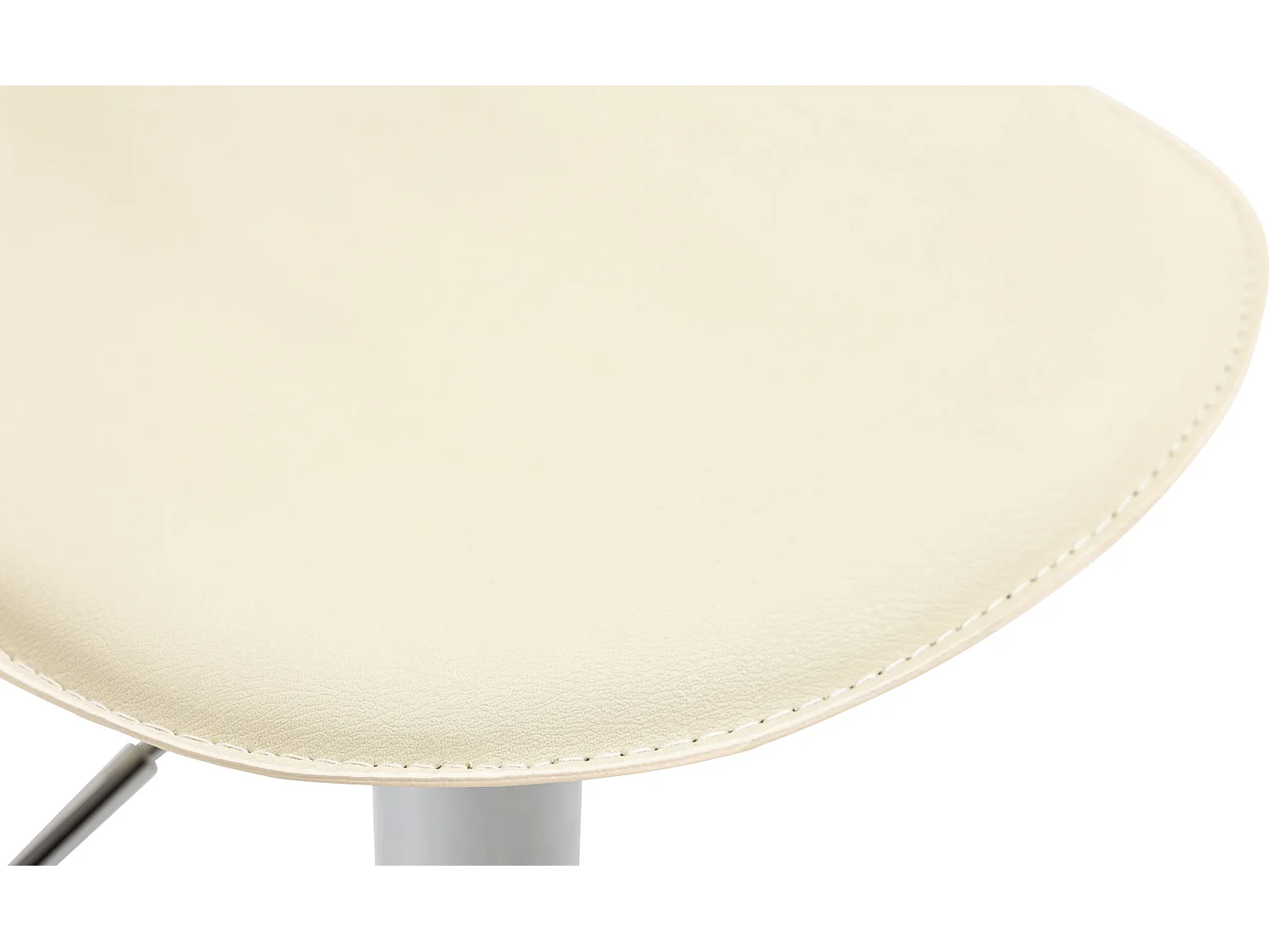 Barhocker - Kunstleder & Metall - creme - Lana