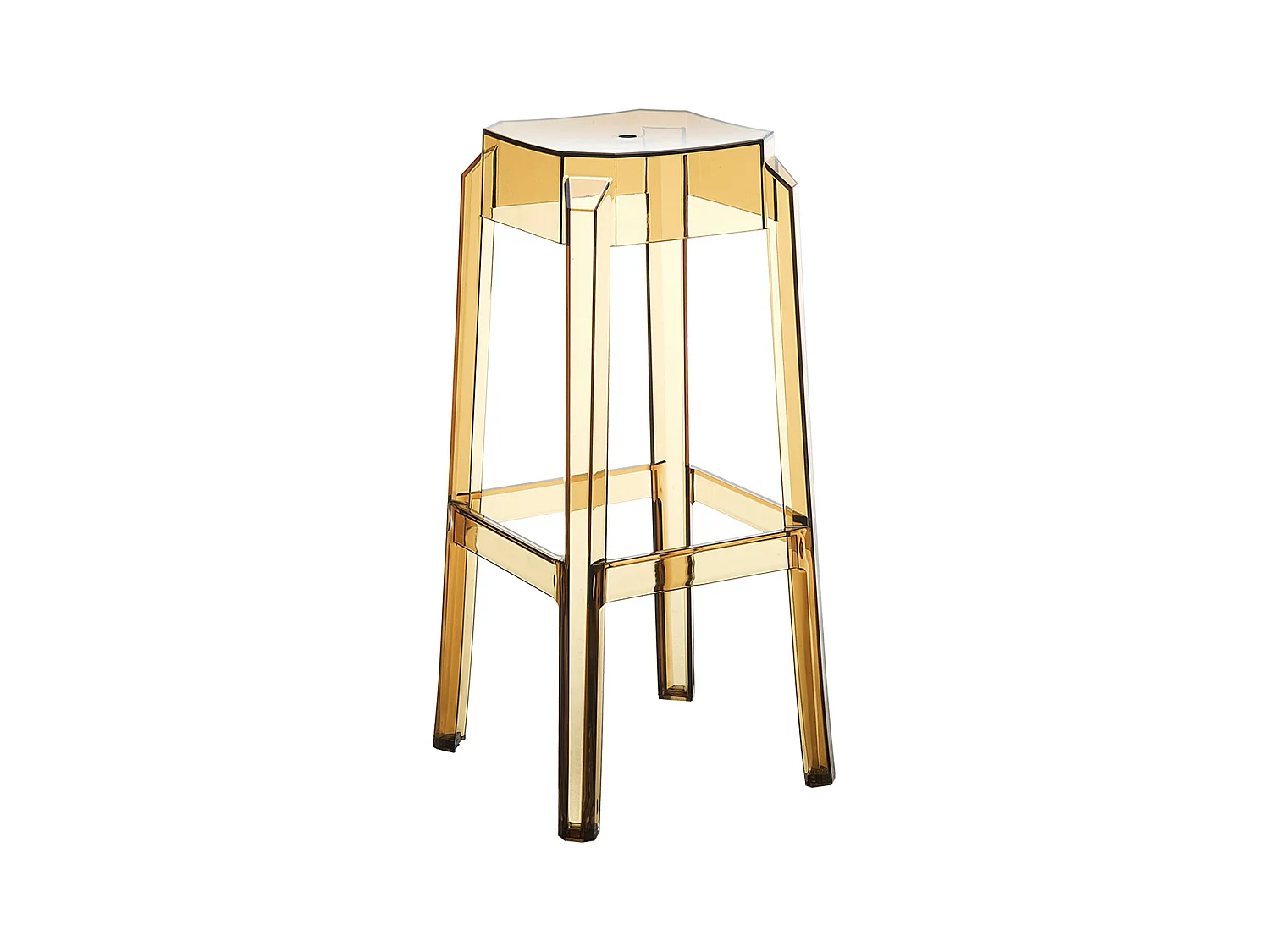 Tabouret de bar - Plastique & Plastique - Ambre - FOX