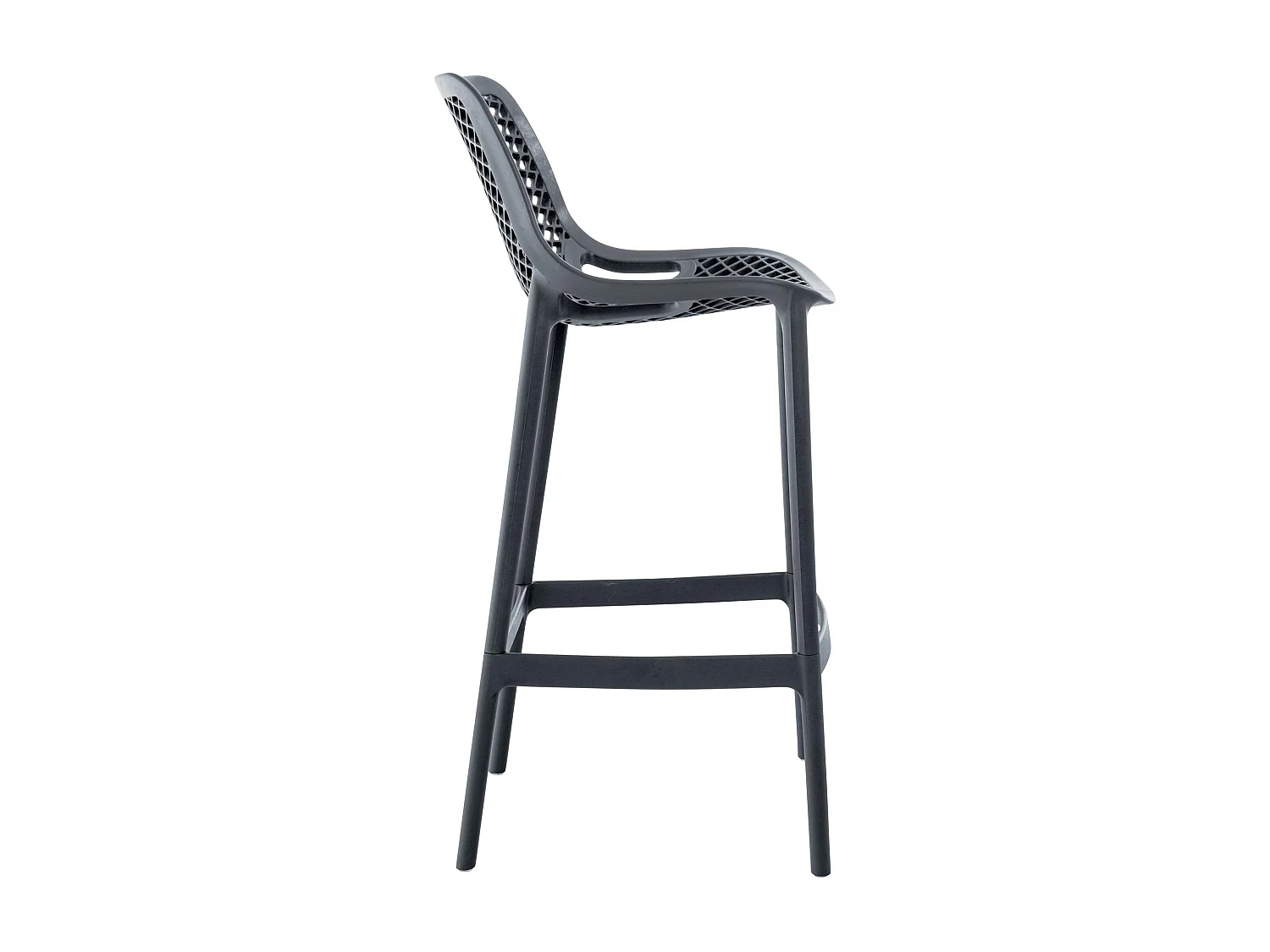 Tabouret de bar - Plastique - Gris foncé - Air
