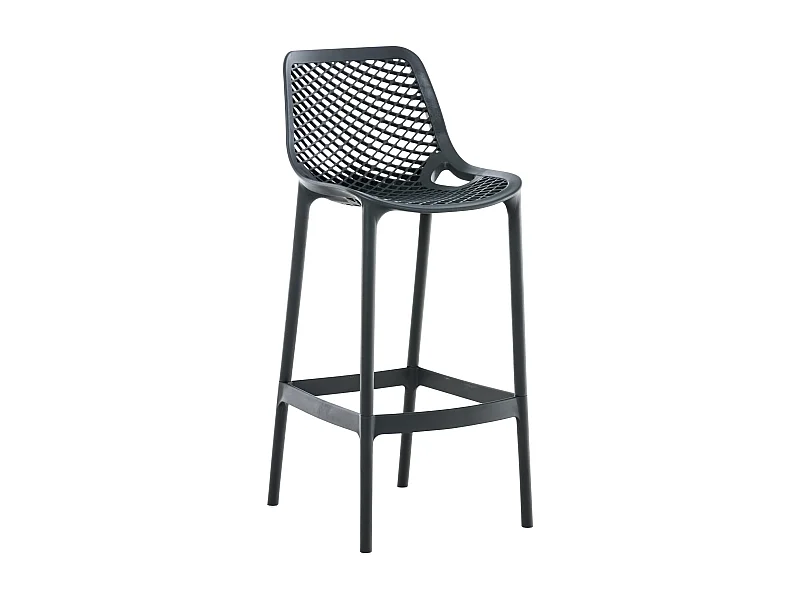 Tabouret de bar - Plastique - Gris foncé - Air