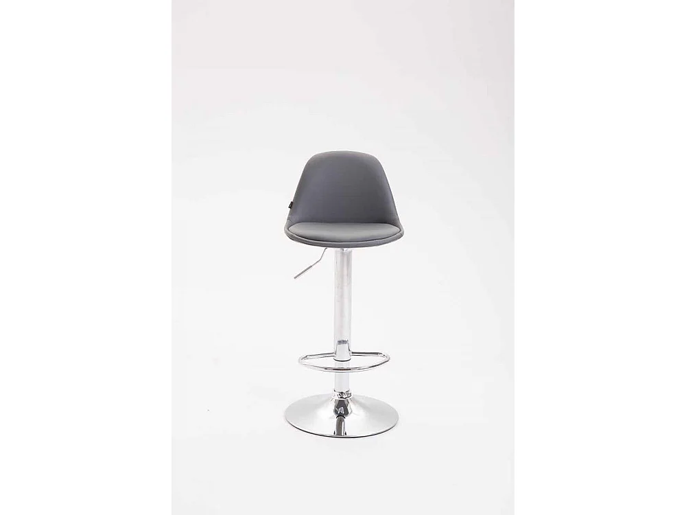 Tabouret de bar - Similicuir & Métal - Gris - Kiel