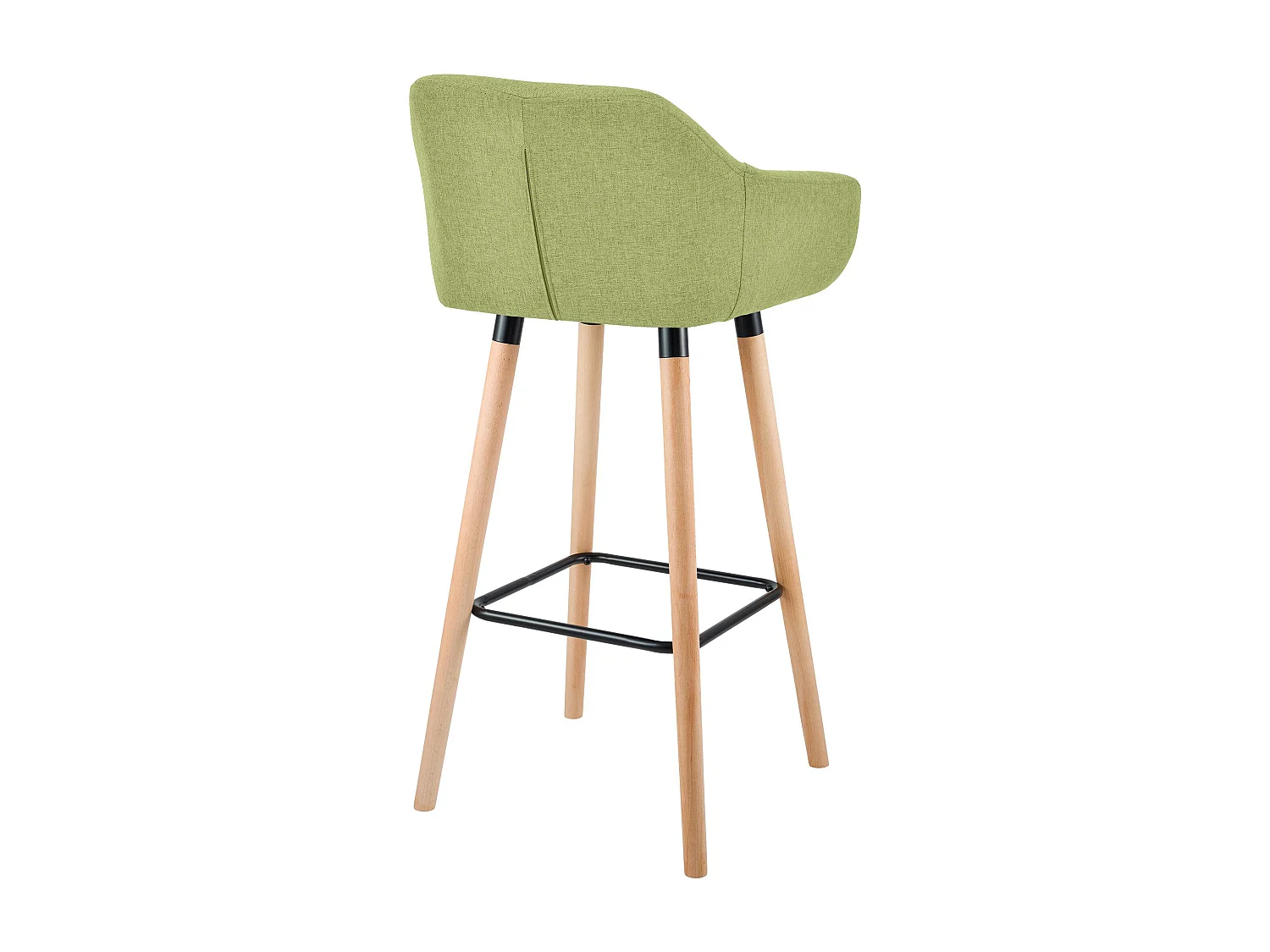 Tabouret de bar - Tissu - Vert clair - Grant