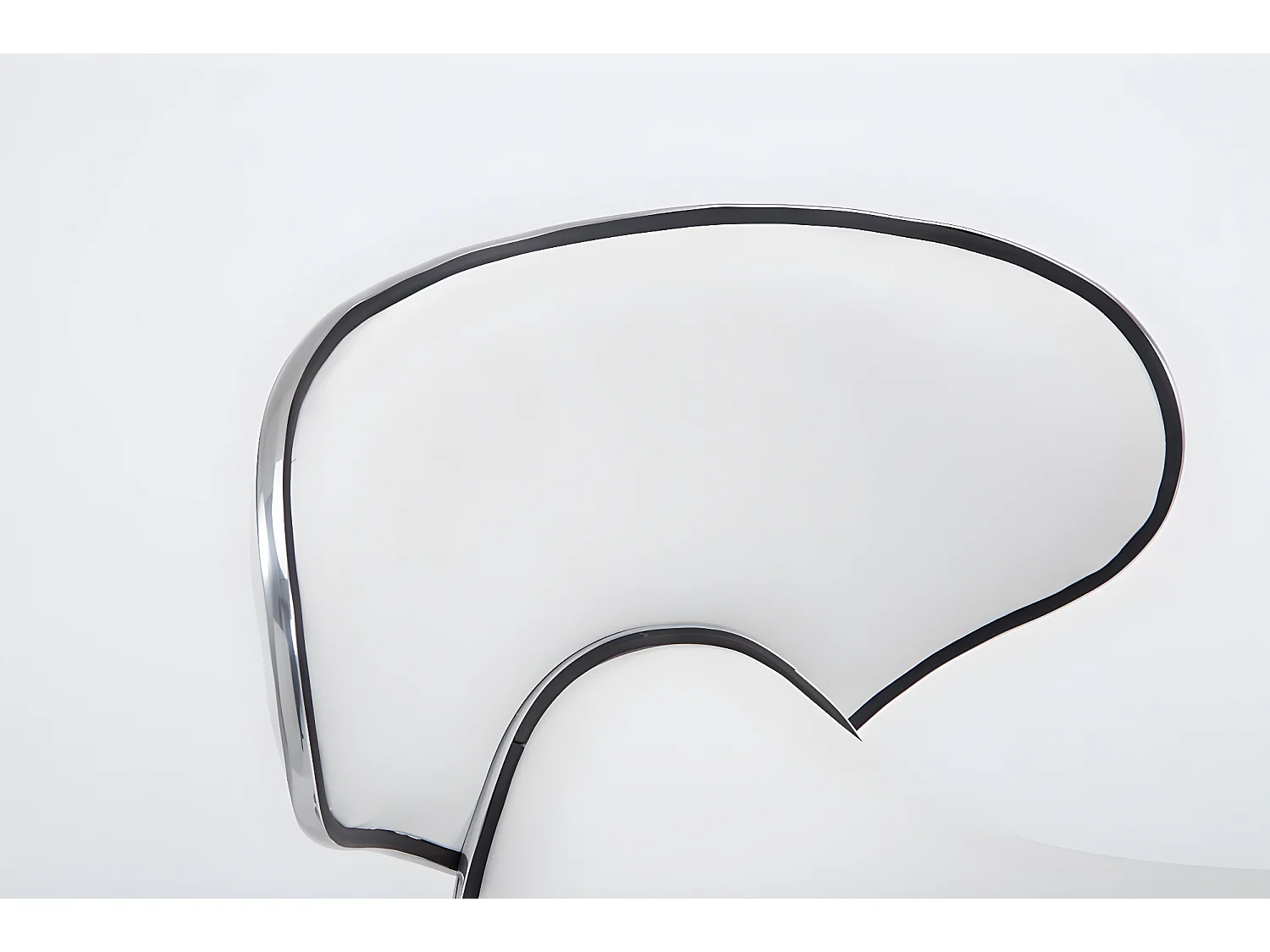 Barkruk - Kunstleer & Metaal in chroomoptiek - wit - Las Vegas V2