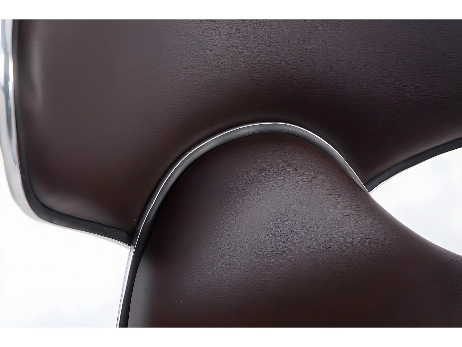 Barkruk - Kunstleer & Metaal in chroomoptiek - bruin - Las Vegas V2