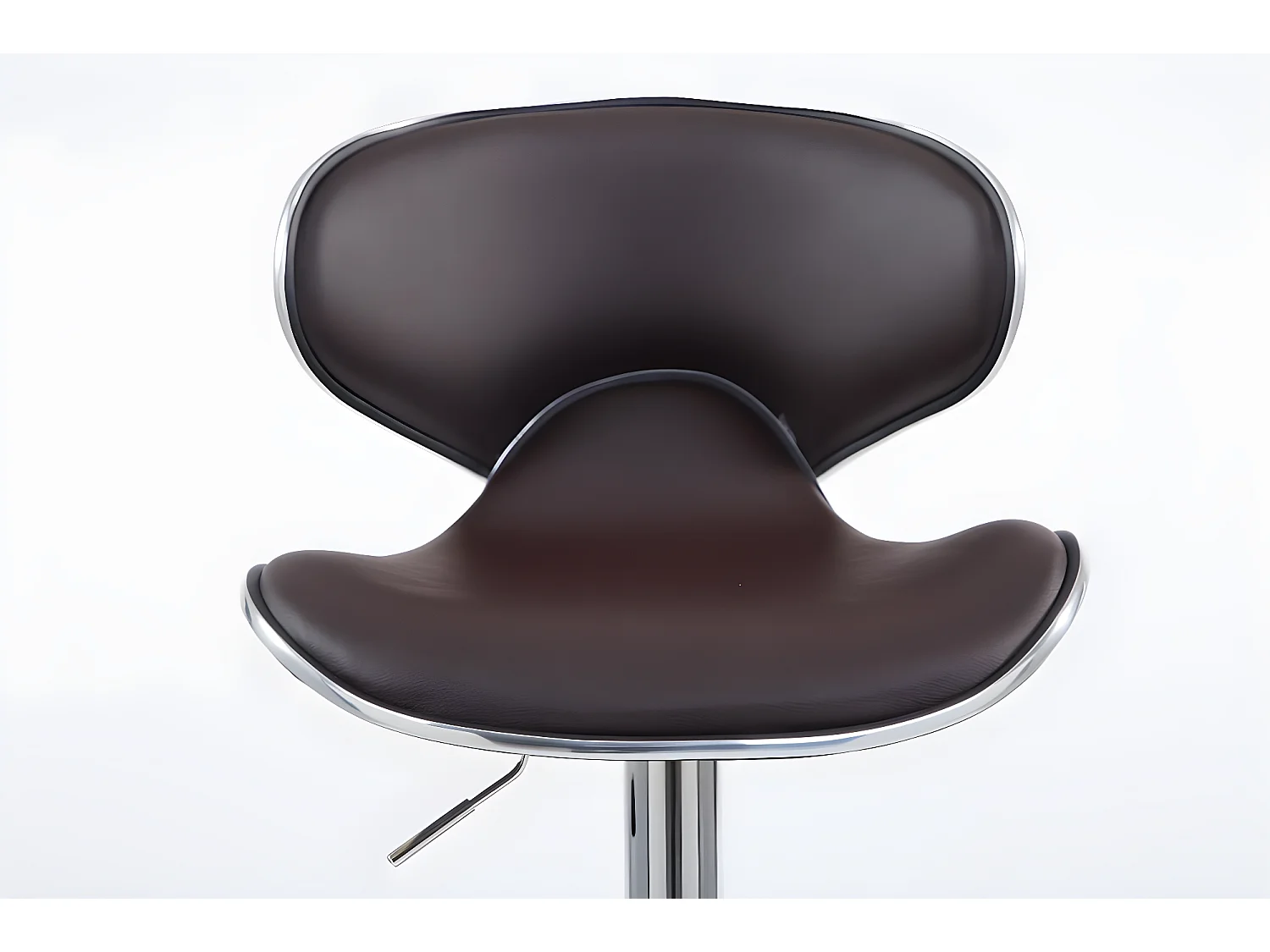 Tabourets de bar - Similicuir & Métal chromé - Marron - Las Vegas V2