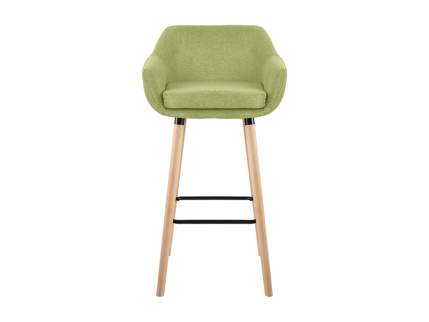 Lot de 2  Tabouret de bar - Tissu - Vert clair - Grant