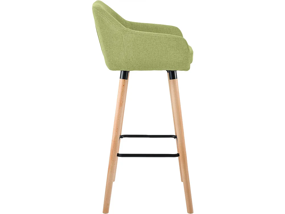 Lot de 2  Tabouret de bar - Tissu & Nature - Vert clair - Grant