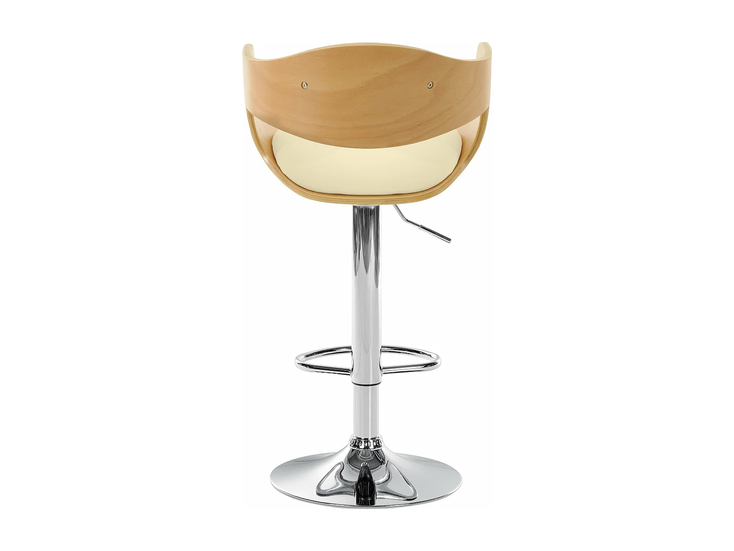 Tabouret de bar - Similicuir - Nature / Crème - Kingston