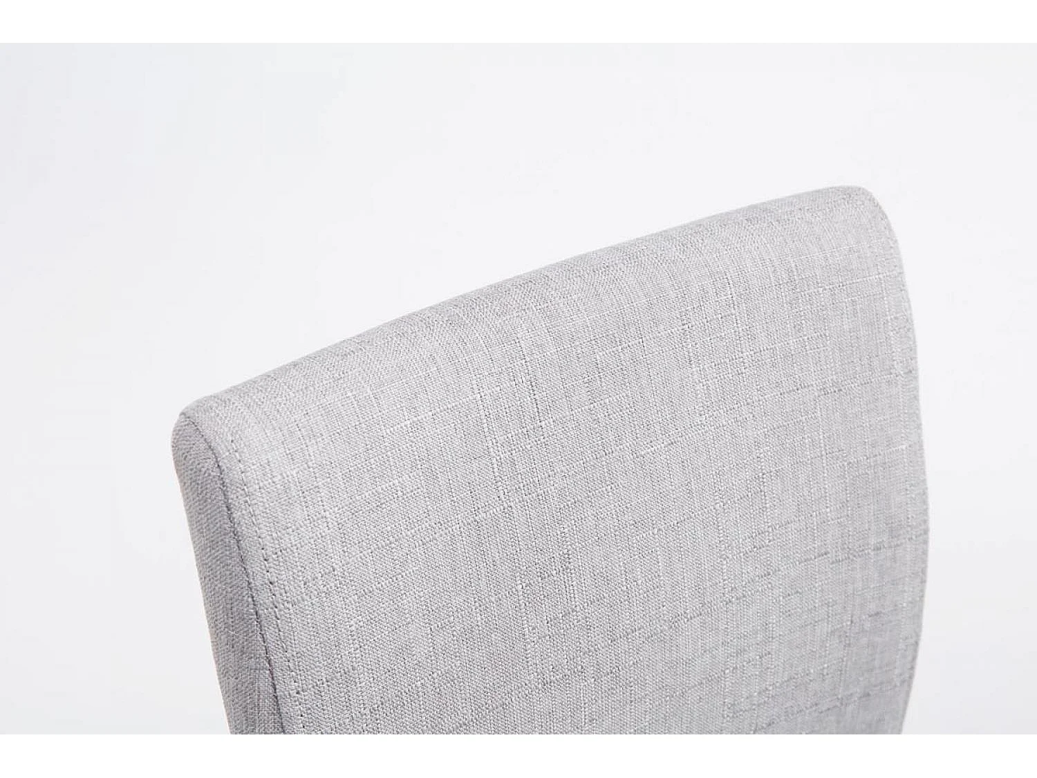 Sgabello da bar - Tessuto & Metallo in look cromato - grigio chiaro - Köln