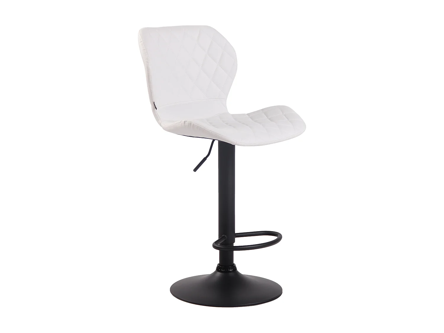 Tabourets de bar - Similicuir & Métal - Blanc - Cork