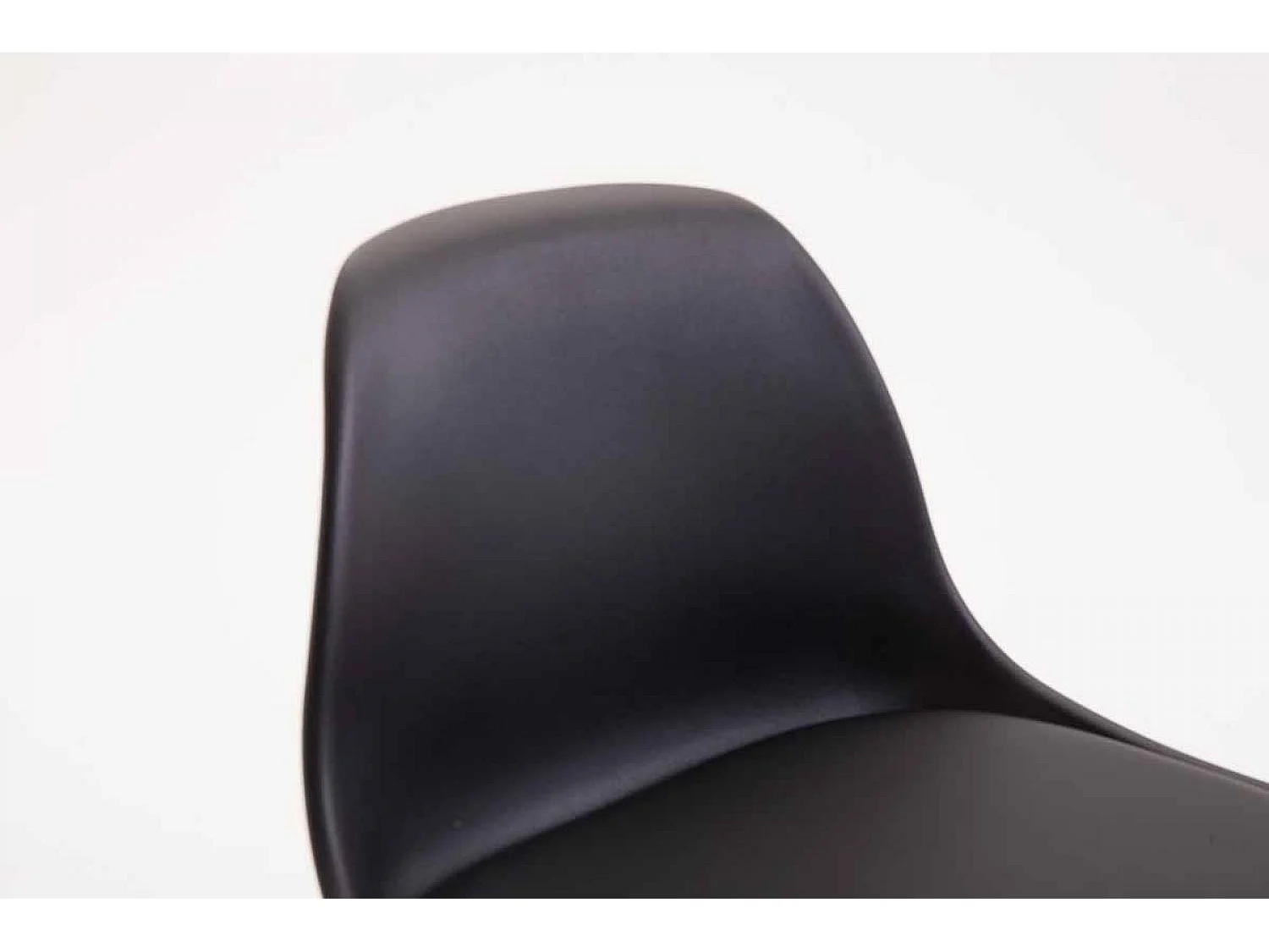 Lot de 2  Tabouret de bar - Similicuir & Chrome - Noir - Kiel