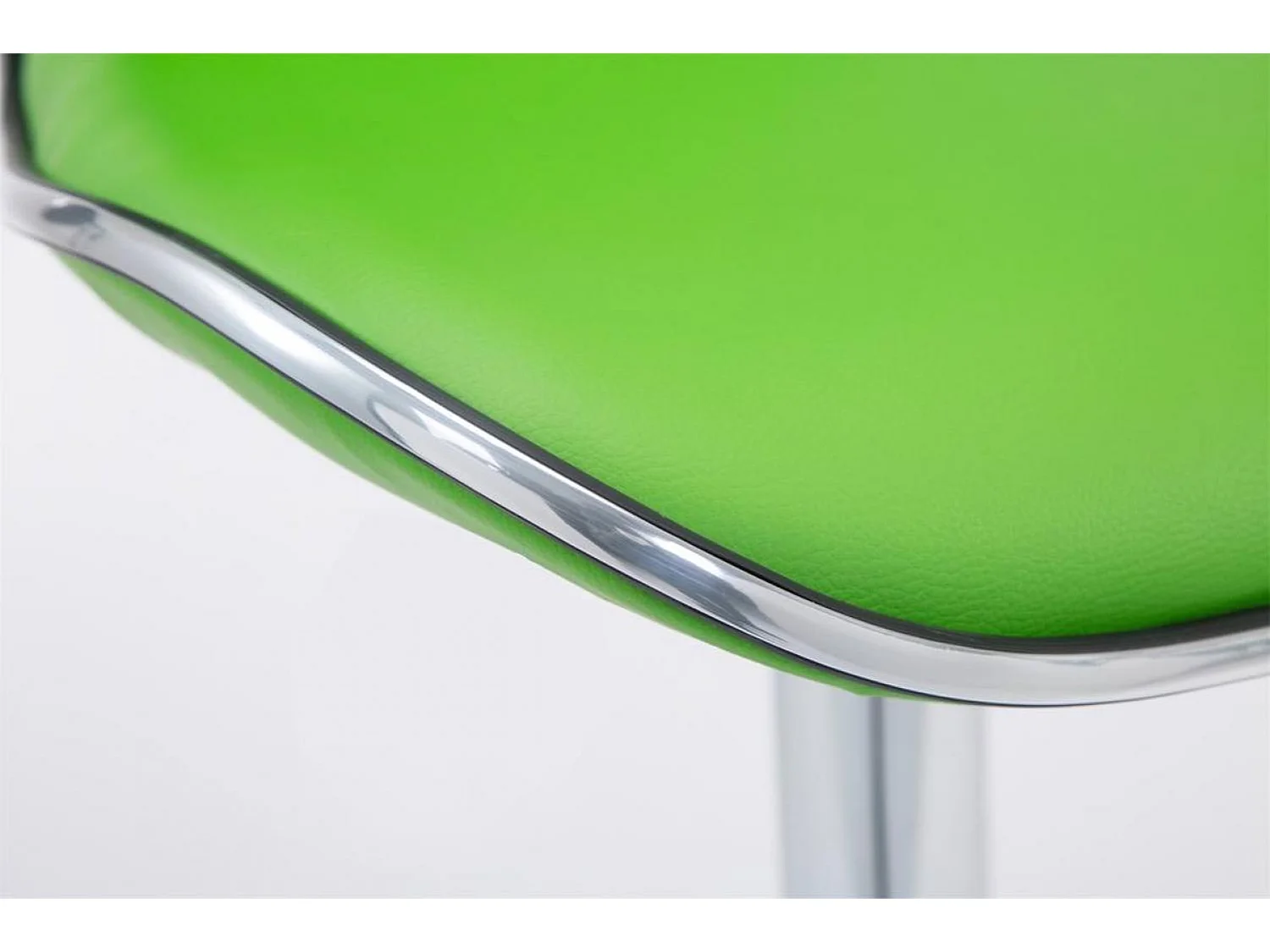 Lot de 2  Tabouret de bar - Similicuir & Chrome - Vert - Las Vegas v2