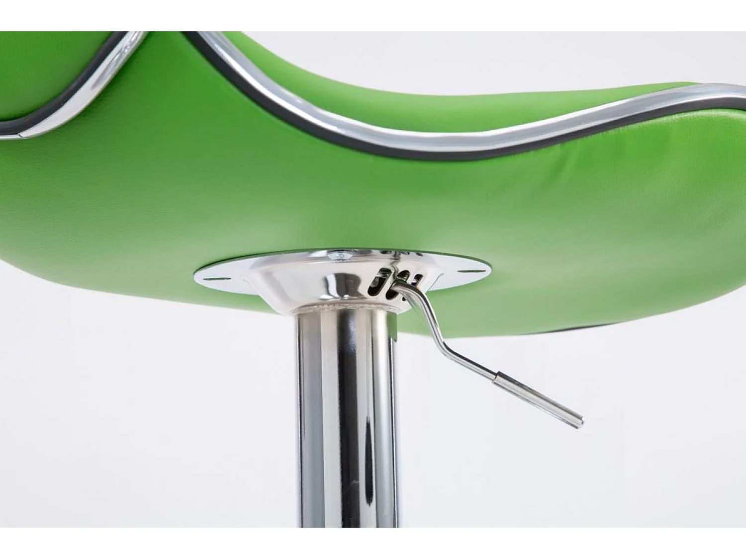 Lot de 2  Tabouret de bar - Similicuir & Chrome - Vert - Las Vegas v2