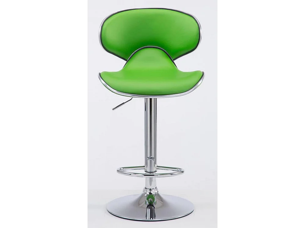 Lot de 2  Tabouret de bar - Similicuir & Chrome - Vert - Las Vegas v2
