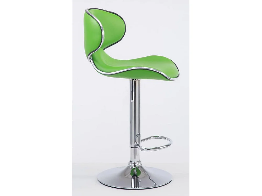 Lot de 2  Tabouret de bar - Similicuir & Chrome - Vert - Las Vegas v2