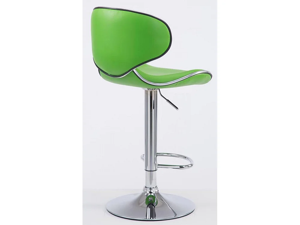 Lot de 2  Tabouret de bar - Similicuir & Chrome - Vert - Las Vegas v2