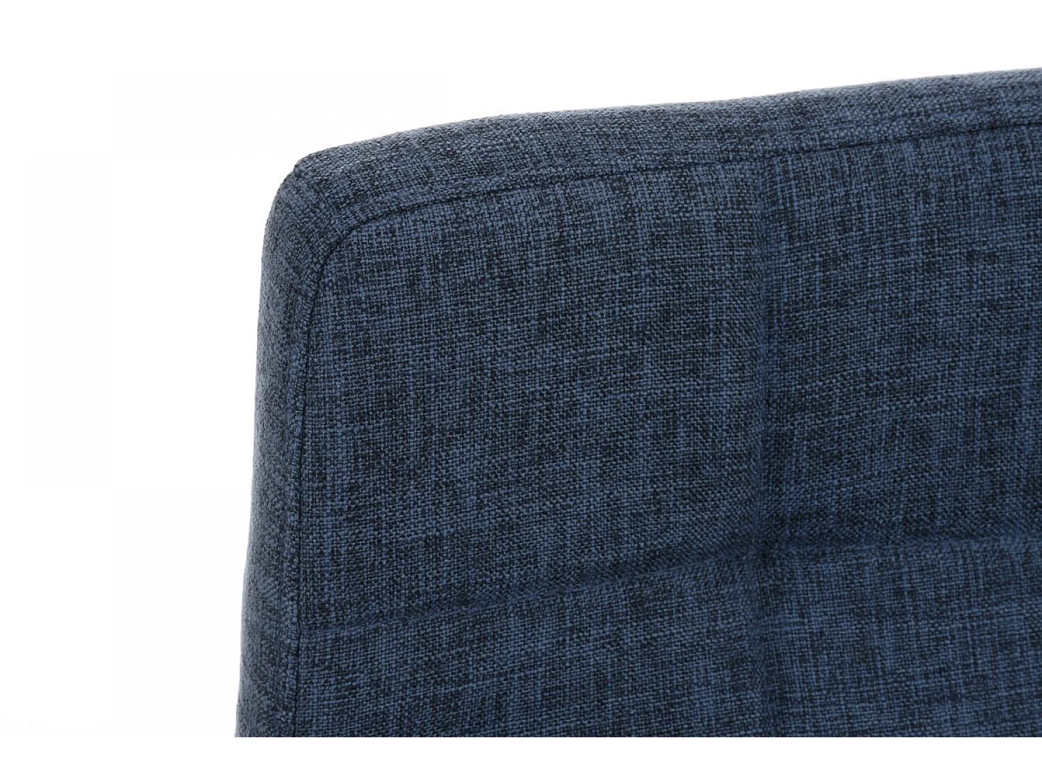 Tabouret de bar - Tissu & Noir - Bleu - Lincoln