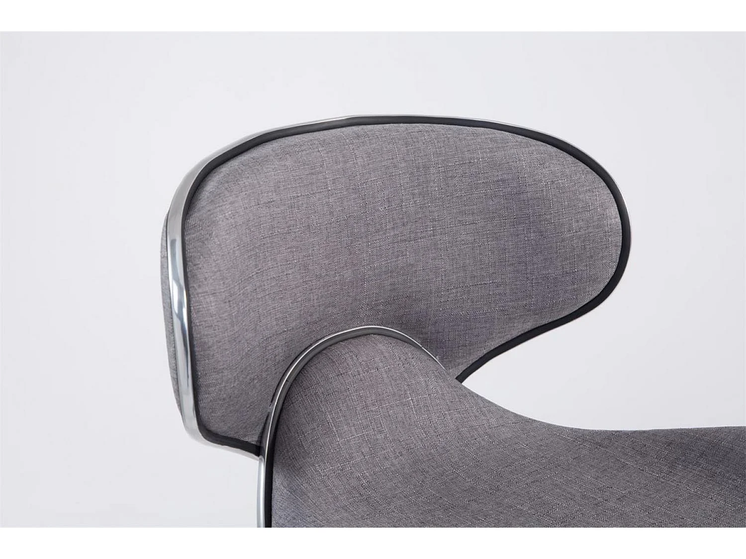 Tabouret de bar - Tissu & Métal - Gris clair - Las Vegas V2