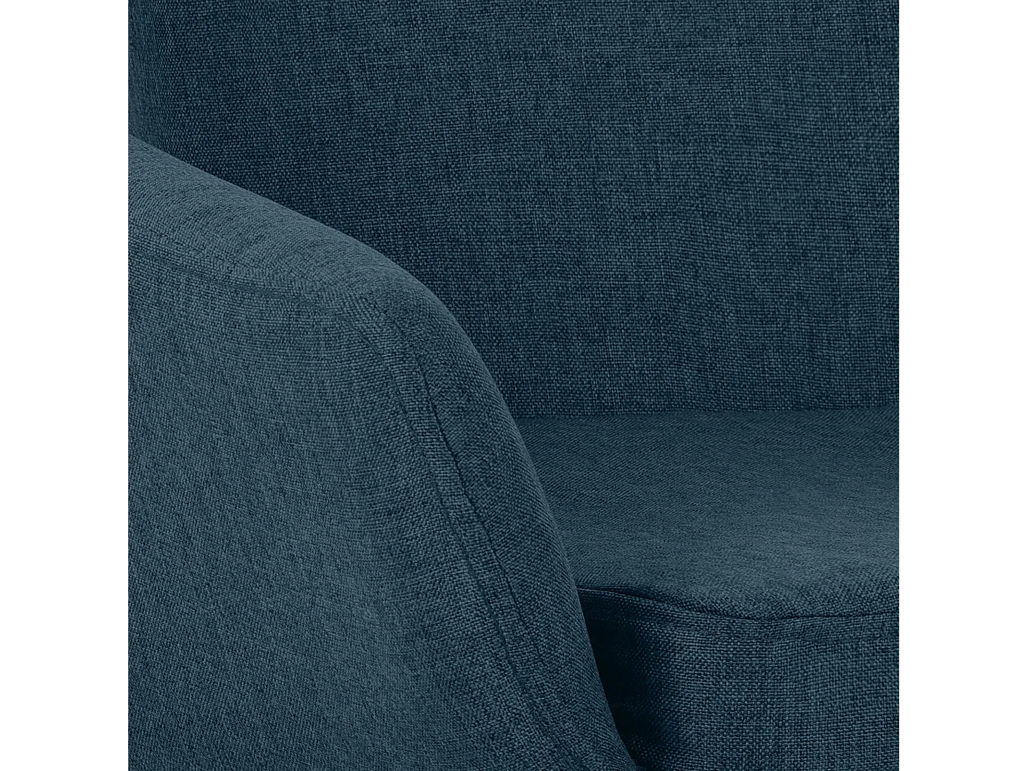Tabouret de bar - Tissu & Noir - Bleu - Grant