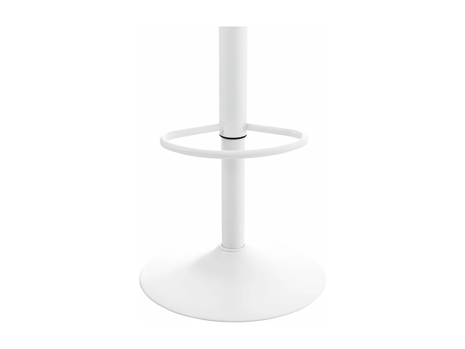 Lot de 2  Tabouret de bar - Plastique & Chrome - Blanc - Aveiro