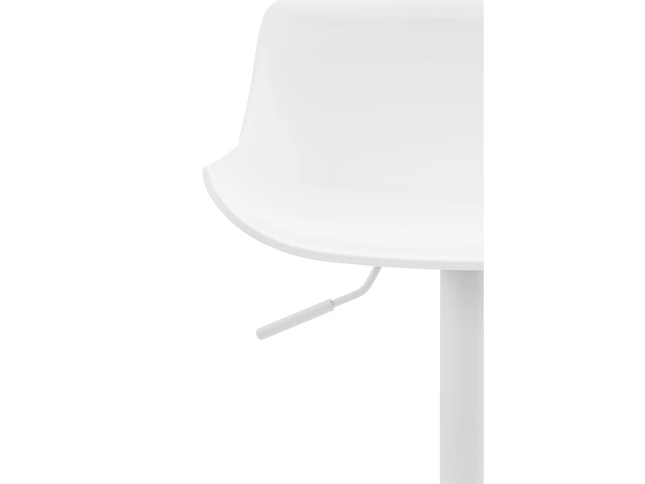 Lot de 2  Tabouret de bar - Plastique & Nature - Blanc - Aveiro