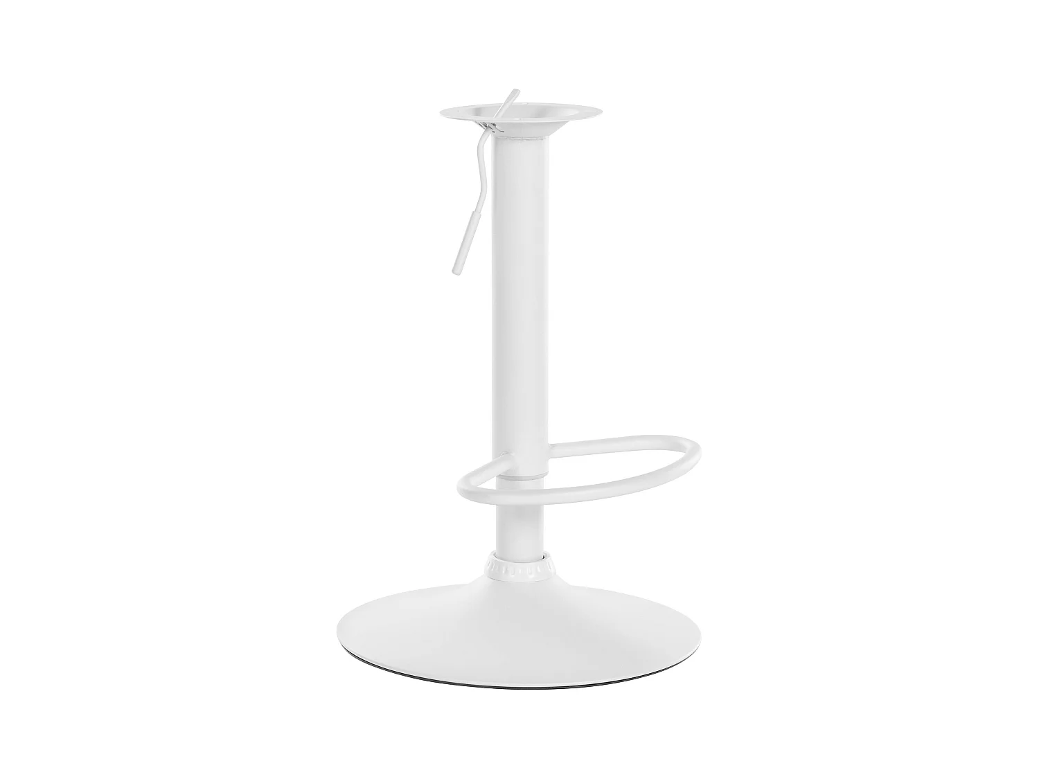 Tabouret de bar - Métal & Métal - Blanc - Gestell 8 x 8