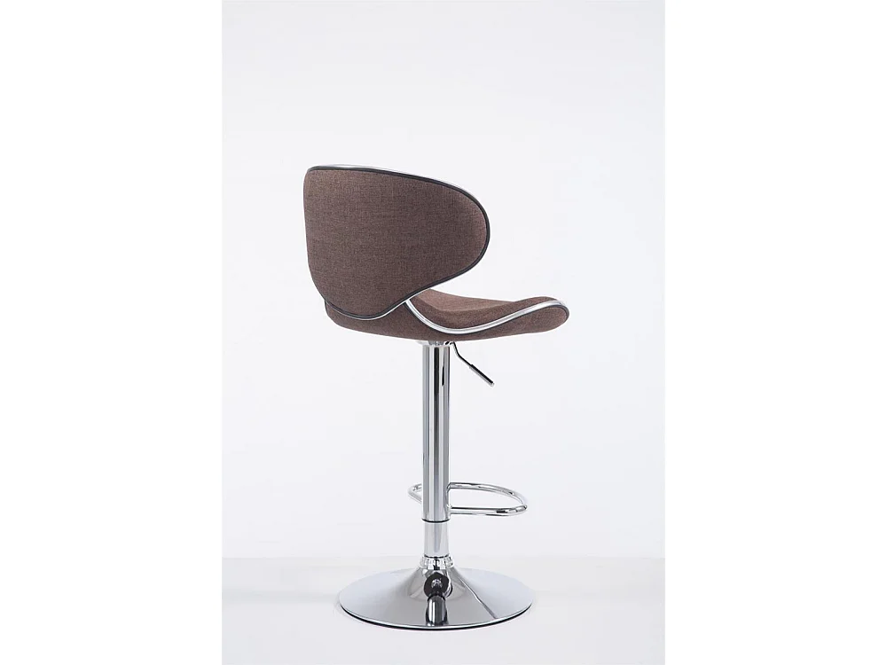 Tabouret de bar - Tissu & Métal - Marron - Las Vegas V2