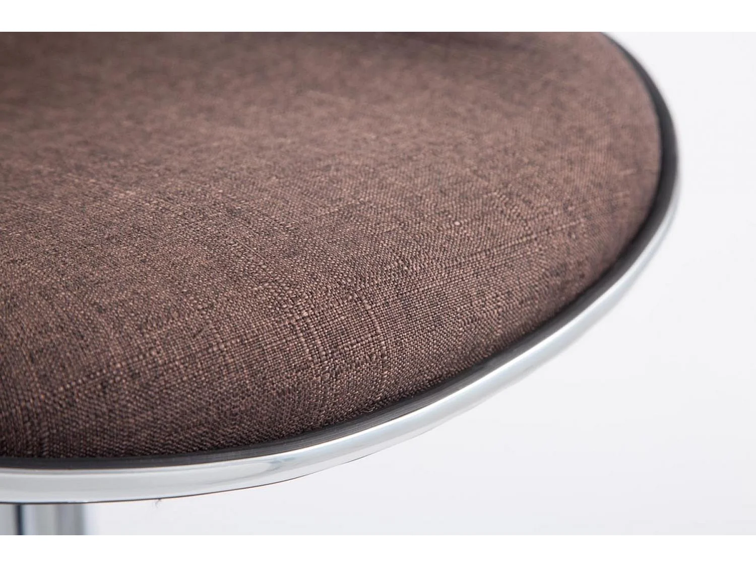 Tabouret de bar - Tissu & Métal - Marron - Las Vegas V2