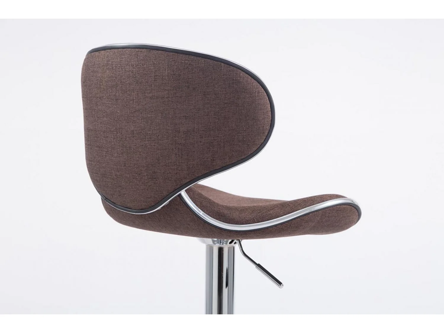 Tabouret de bar - Tissu & Métal - Marron - Las Vegas V2