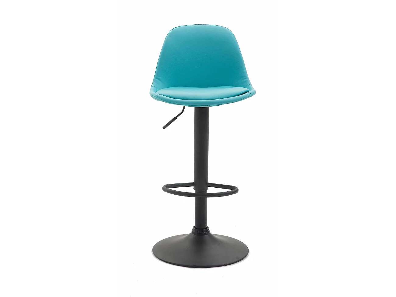 Tabouret de bar - Similicuir & Métal - Bleu - Kiel