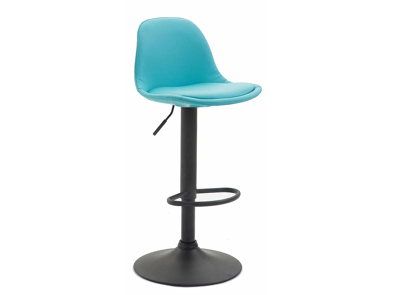 Tabouret de bar - Similicuir & Métal - Bleu - Kiel