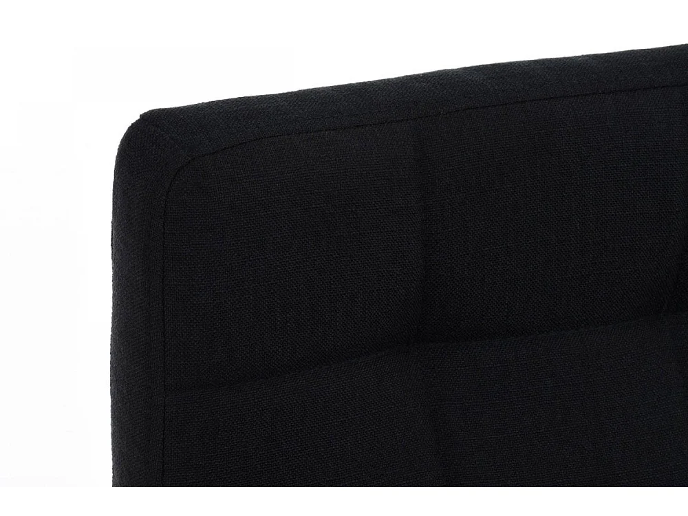 Sgabello da bar - Tessuto & nero - nero - Lincoln