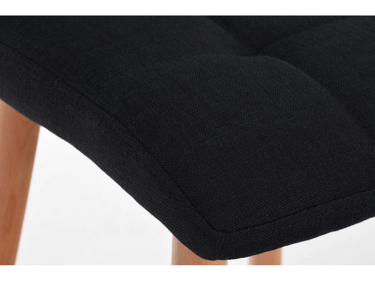 Sgabello da bar - Tessuto & nero - nero - Lincoln