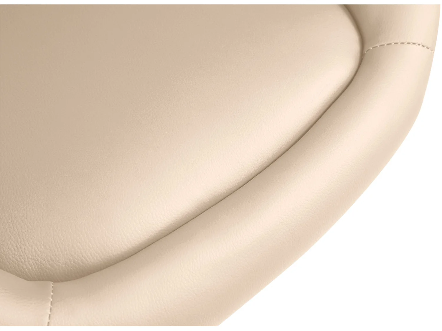 Barkruk - Kunstleer & Metaal in chroomoptiek - creme - Miami V2